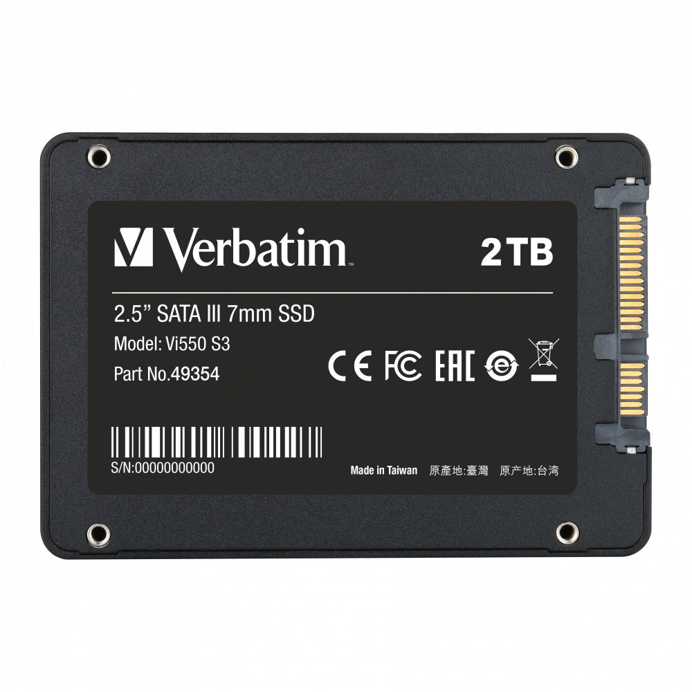 Verbatim Vi550 S3 SSD 2.5 SATA III 2TB