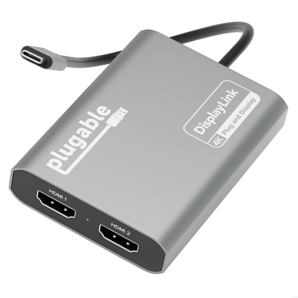 Plugable USB-C Dual 4K HDMI Adapter