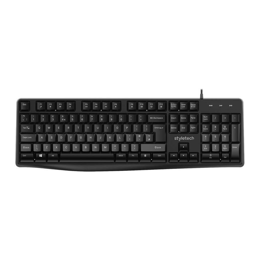 Styletech K801 Wired Keyboard BL