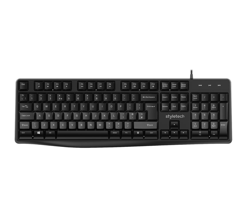 Styletech K801 Wired Keyboard BL