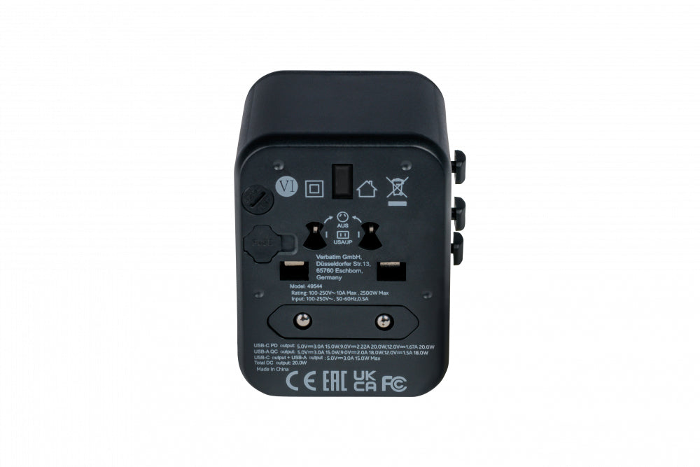 Verbatim Uni Travel Adapter UTA-02 PD20W