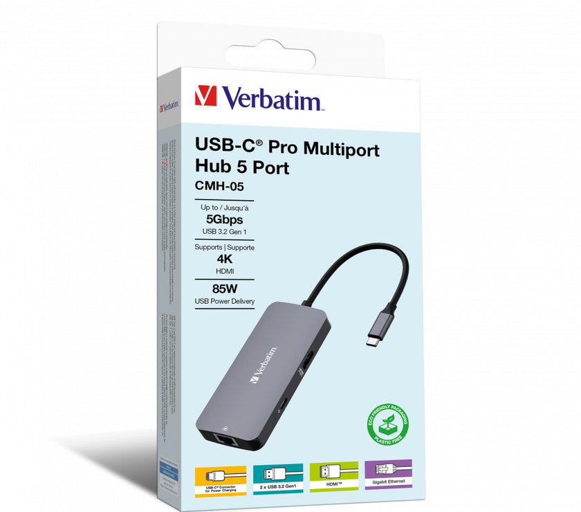 Verbatim USB-C Mport 5 Port Hub CMH-05