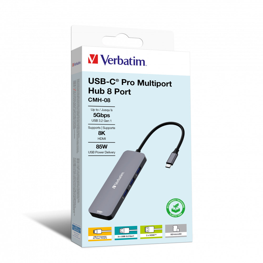 Verbatim USB-C Mport Hub 8 Port CMH-08