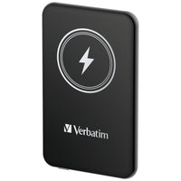 Verbatim Charge 'n' Go Power Bank 5000mAh Magnetic Wireless Charging - Black