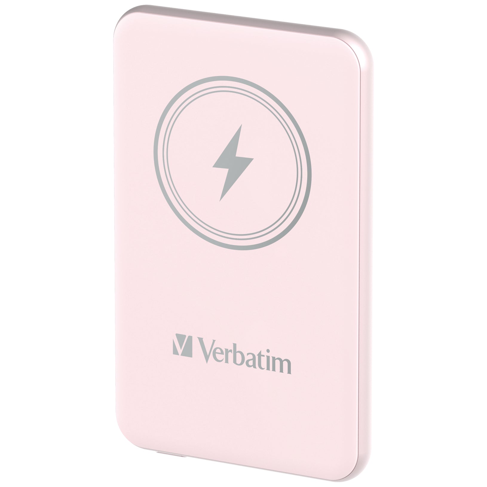 Verbatim Charge 'n' Go Power Bank 5000mAh Magnetic Wireless Charging - Pink