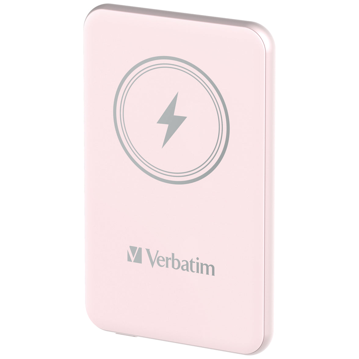 Verbatim Charge 'n' Go Power Bank 5000mAh Magnetic Wireless Charging - Pink