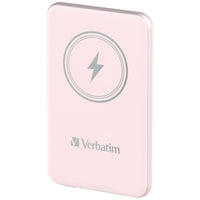 Verbatim Charge 'n' Go Power Bank 5000mAh Magnetic Wireless Charging - Pink