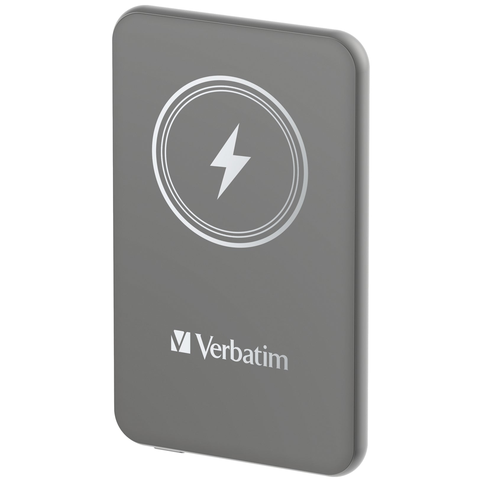 Verbatim Charge 'n' Go Power Bank 5000mAh Magnetic Wireless Charging - Grey