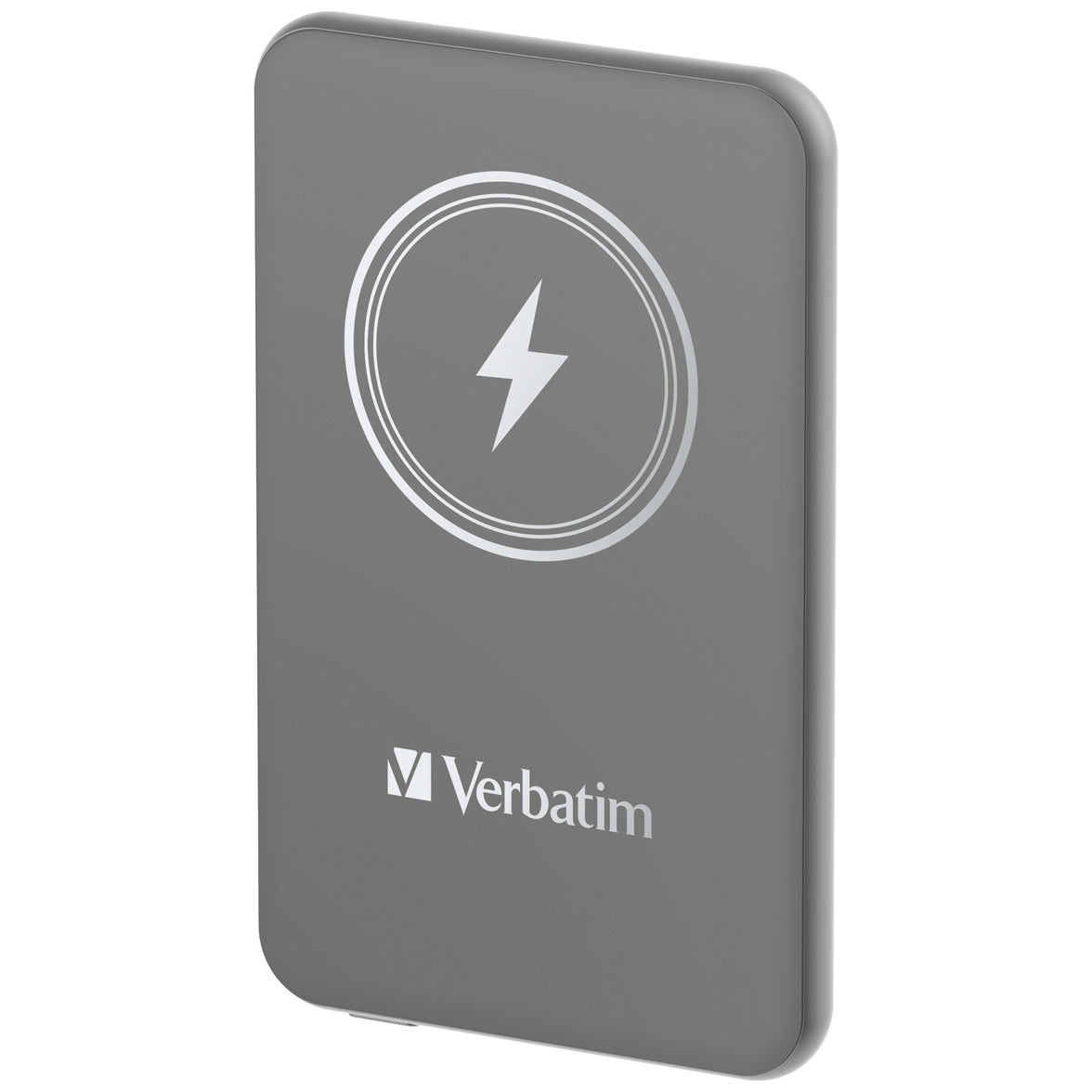 Verbatim Charge 'n' Go Power Bank 5000mAh Magnetic Wireless Charging - Grey