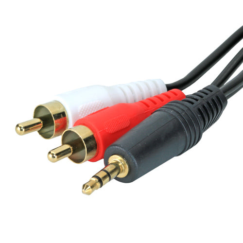 CNL 10m 3.5mm 2x RCA M-M Bk PVC