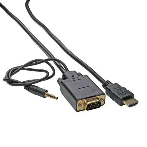 CNL 1m HDMI SVGA 3.5mm M-M Bk