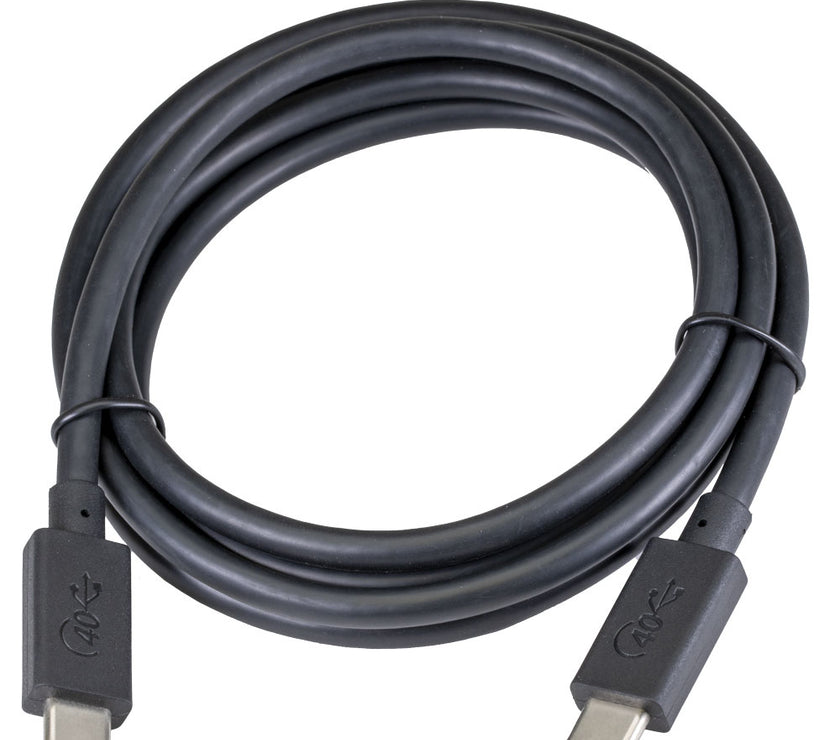 CNL 0.3m USB-C 4.0 G3 100W M-M Bk U-IF