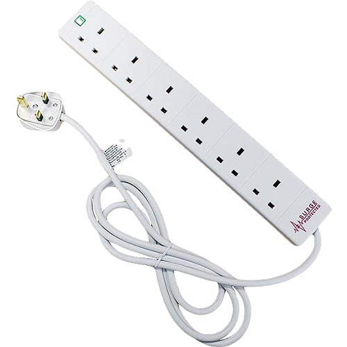 CNL 6W UK 13A SURGE PROTECT Wh 2M Lead
