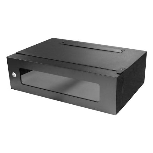 CNL 6U 360MM LOCKABLE WBx 19in Bk GLASS