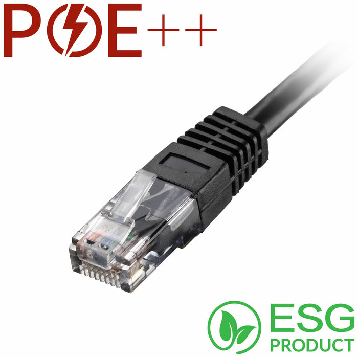 CNL 100PK 0.5M C6 Bk UTP PVC 24AWG FMB
