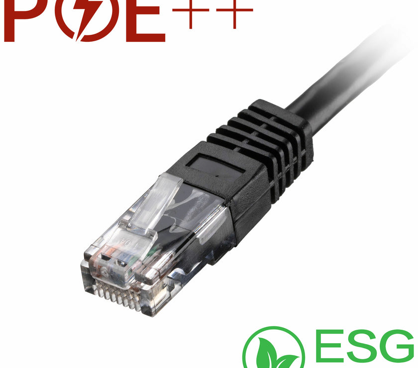 CNL 100PK 3M C6 Bk UTP PVC 24AWG FMB