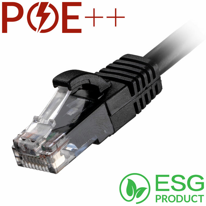 CNL 100PK 0.3M C6 Bk UTP Ls 24AWG SB