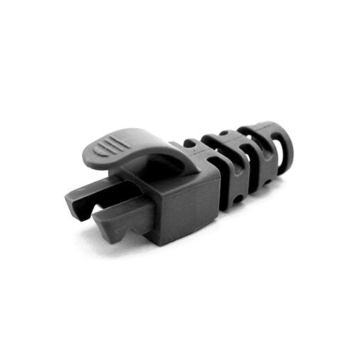 50PK RJ45 C6 Snag SR Blade Boot Bk 6.5MM