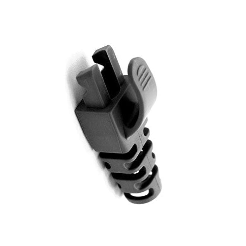 50PK RJ45 C6 Snag SR Blade Boot Bk 6.5MM