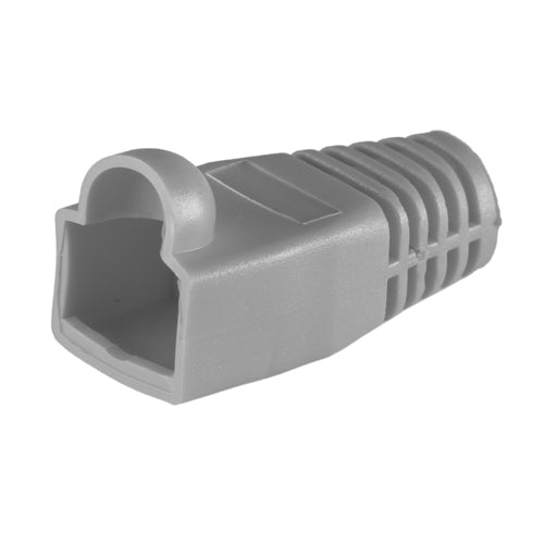 50PK RJ45 C6A BUBBLE BOOT Gy 6.5MM