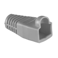 50PK RJ45 C6A BUBBLE BOOT Gy 6.5MM