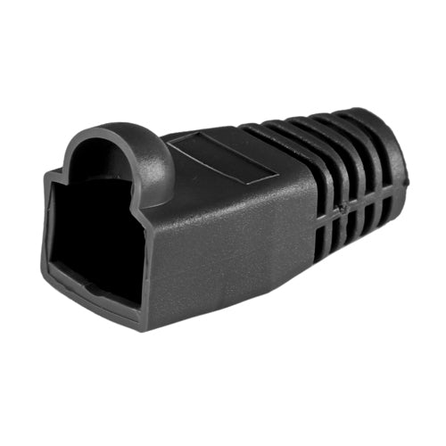 50PK RJ45 C6A BUBBLE BOOT Bk 6.5MM
