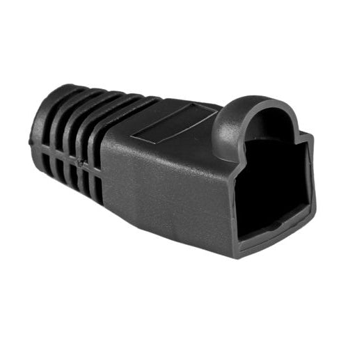 50PK RJ45 C6A BUBBLE BOOT Bk 6.5MM