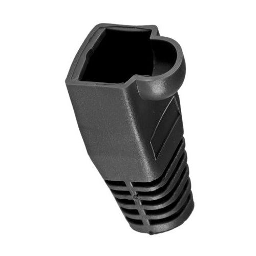 50PK RJ45 C6A BUBBLE BOOT Bk 6.5MM
