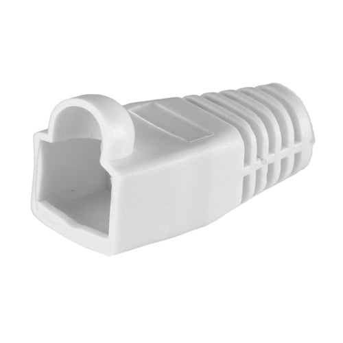 50PK RJ45 C6A BUBBLE BOOT Wh 6.5MM
