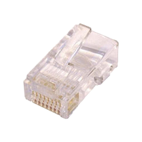50PK RJ45 C5e UTP Crimp Pl ROUND Sld