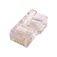 50PK RJ45 C5e UTP Crimp Pl ROUND Sld