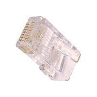 50PK RJ45 C5e UTP Crimp Pl ROUND Sld