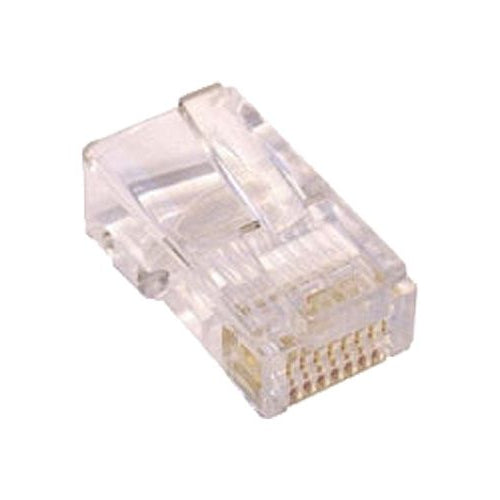 50PK RJ45 C5e UTP Crimp Pl ROUND Sld
