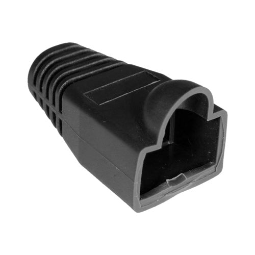 50PK RJ45 BUBBLE BOOT Bk 6MM