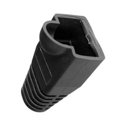 50PK RJ45 BUBBLE BOOT Bk 6MM
