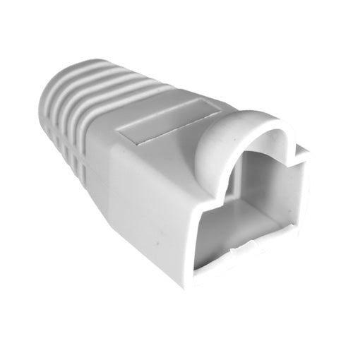 50PK RJ45 BUBBLE BOOT Wh 6MM