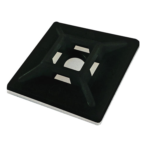 CNL 100PK Cabletie Base 28x28mm Bk