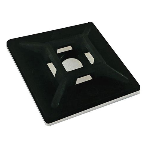 CNL 100PK Cabletie Base 28x28mm Bk