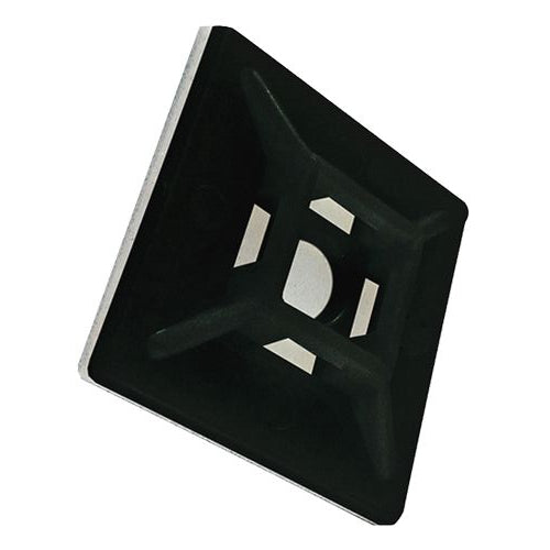 CNL 100PK Cabletie Base 28x28mm Bk