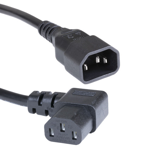 CNL 2M C14 C13 RA Bk PVC 1.0MM