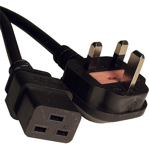 CNL 2.5M UK 13A C19 Bk PVC 1.5MM