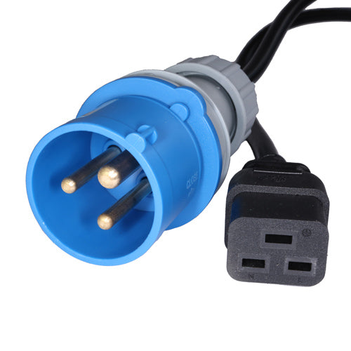 CNL 3M Comm 16A C19 Bk PVC 1.5MM