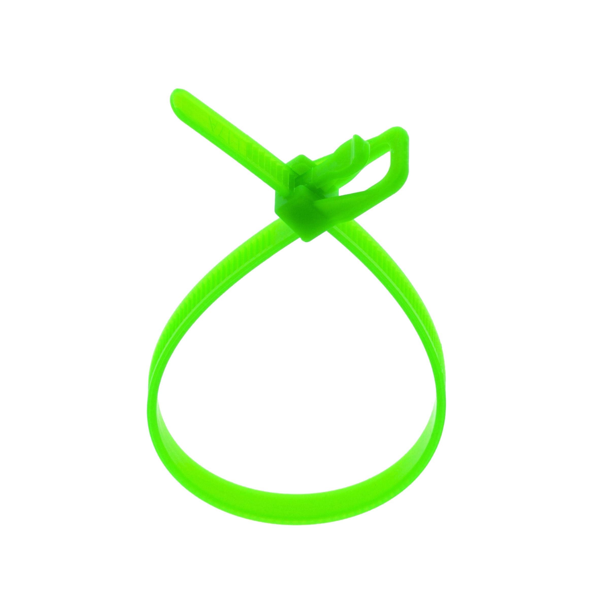 CNL 100PK Cabletie 4.8x300mm FlGn Retyz