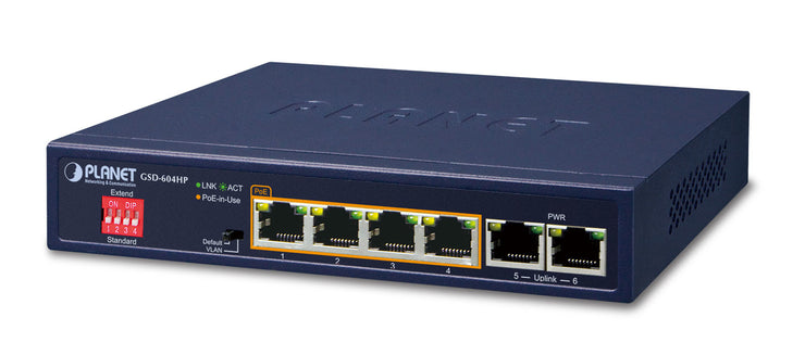 6P Sw Gb PoE+ 65W