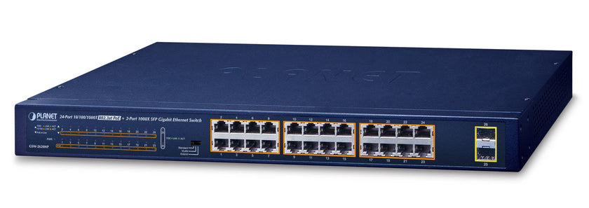 24P Sw Gb PoE+ SFP 250W