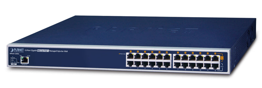 12P Inj Hub PoE+ 360W