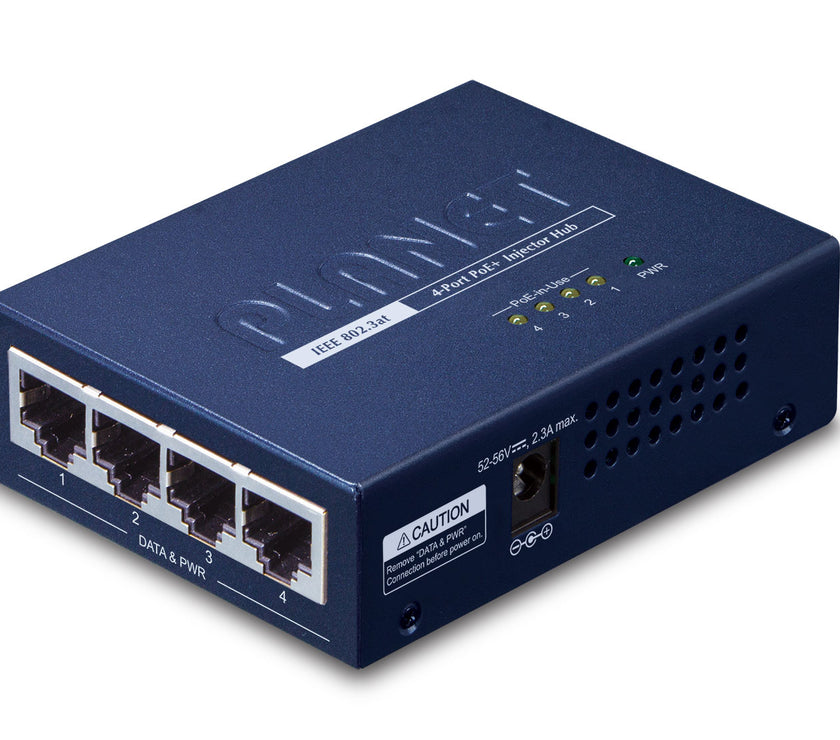 4P Inj Hub PoE+ 120W
