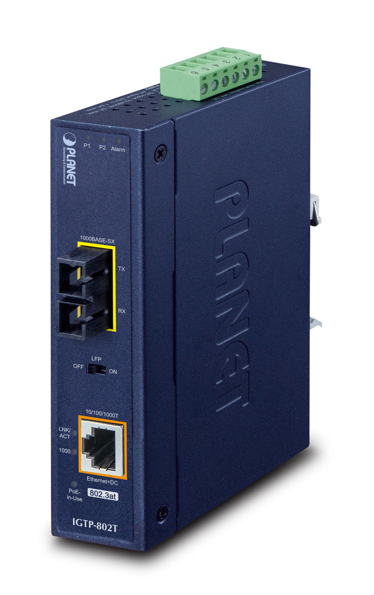 Ind MCon Gb SC SM PoE 30W