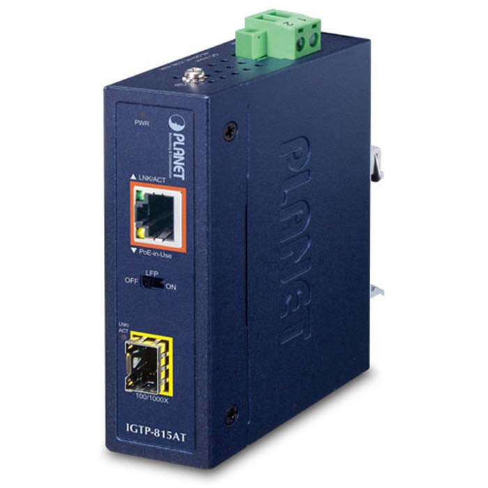 Ind MCon Gb PoE+ SFP Compact