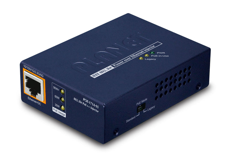 1P Inj 5Gb PoE++ Mid End-Span 95W